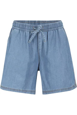 bonprix Shorts in denim leggero con lino