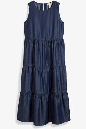 bonprix Abito midi in lyocell liscio