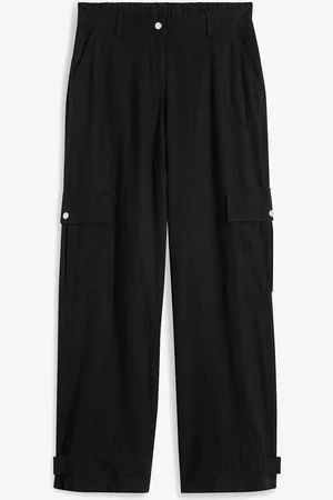 bonprix Pantaloni cargo in misto lino