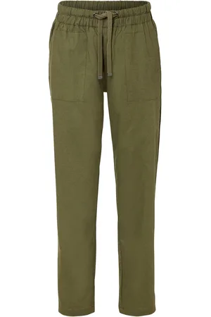 bonprix Pantaloni con elastico in vita in misto lino leggero