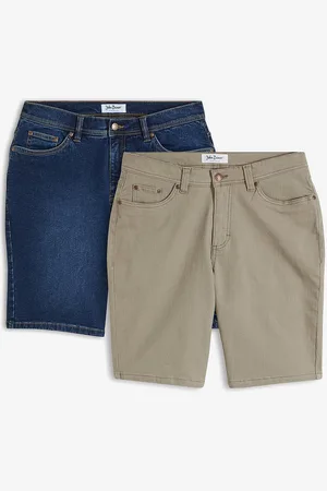 bonprix Bermuda in jeans elasticizzati, regular fit (pacco da 2)