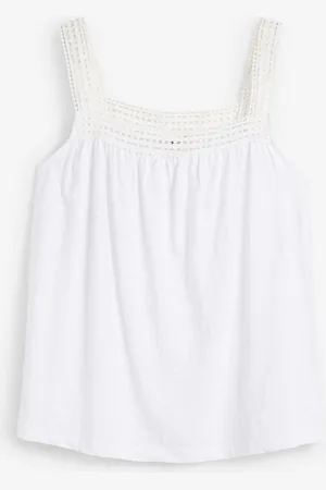 bonprix Top ampio con spalline in pizzo
