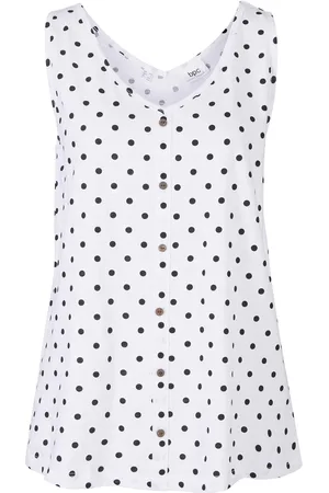 bonprix Top con bottoni