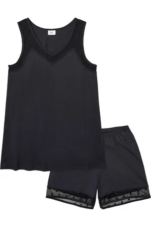 bonprix Pigiama estivo con inserto in mesh