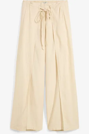 bonprix Pantaloni a palazzo in misto lino fresco