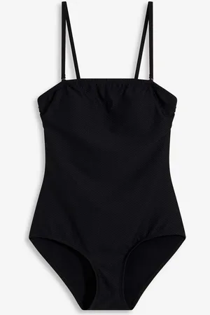 bonprix Costume intero in tessuto operato con effetto modellante medio
