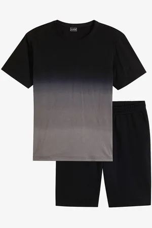 bonprix T-shirt e bermuda in felpa (set 2 pezzi), regular fit