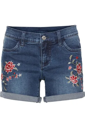 bonprix Shorts di jeans con ricamo