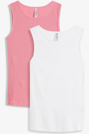 bonprix Top a costine in puro cotone biologico (pacco da 2)
