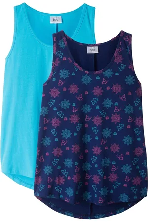 bonprix Top in misto cotone biologico elasticizzato (pacco da 2)