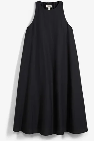 bonprix Abito midi svasato in misto viscosa