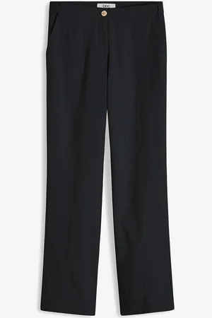 bonprix Pantaloni in misto lino viscosa, vita alta
