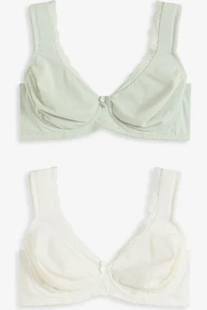 bonprix Reggiseno t-shirt non imbottito con ferretto e cotone biologico (pacco da 2)