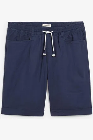 bonprix Bermuda con elastico in vita in misto lino, regular fit