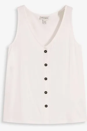 bonprix Top con bottoni