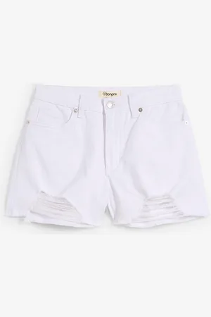 bonprix Shorts a vita alta in twill