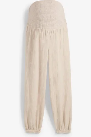 bonprix Pantaloni prémaman 2 in 1 in mussola di puro cotone