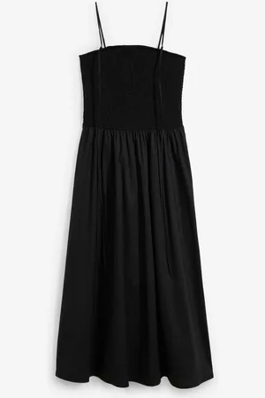 bonprix Abito midi con inserto smock