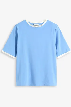 bonprix Maglia con bordo in pizzo