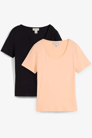 bonprix T-shirt in morbida viscosa (pacco da 2)