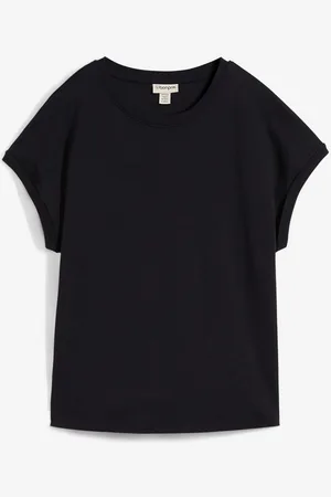 bonprix T-shirt asimmetrica in jersey di cotone pesante