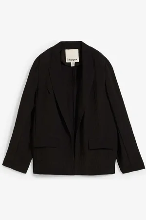 bonprix Blazer in misto viscosa crinkle strutturato