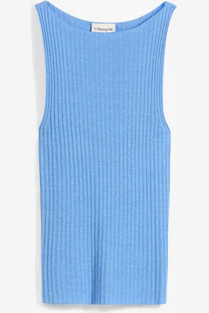 bonprix Top in maglia aderente in misto viscosa