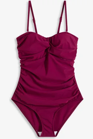 bonprix Costume intero a fascia con effetto modellante medio