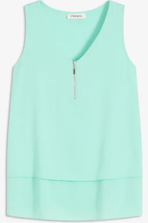 bonprix Top in viscosa con cerniera