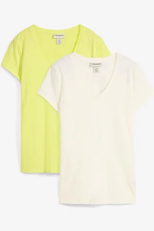 bonprix T-shirt in puro cotone biologico (pacco da 2)