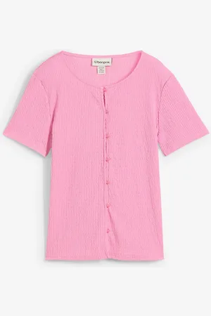bonprix Maglia operata con bottoni