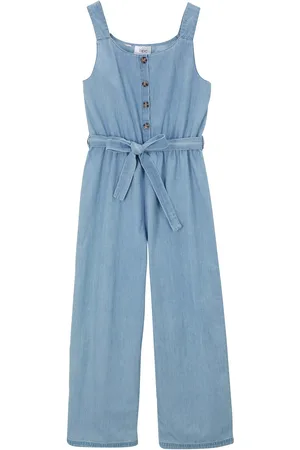 bonprix Tuta di jeans in puro cotone