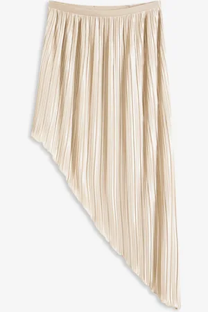 bonprix Gonna plissettata in satin lucido