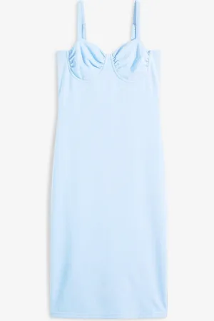 bonprix Abito midi in fine satin