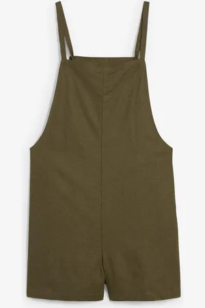 bonprix Tuta corta in misto lino leggero