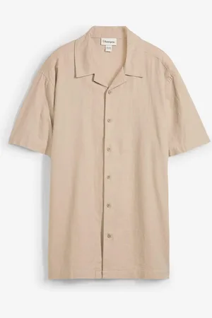 bonprix Camicia a maniche corte in misto lino, loose fit