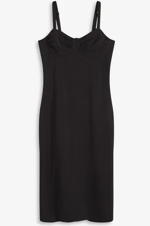 bonprix Abito midi in fine satin