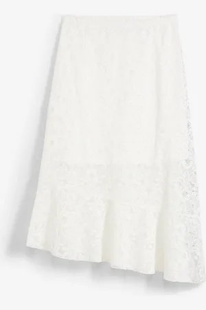 bonprix Gonna midi con pizzo