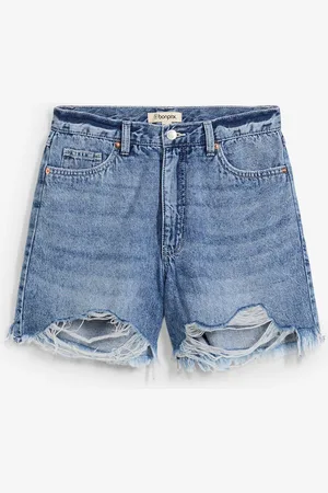 bonprix Shorts di jeans, vita alta