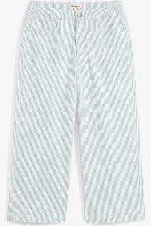 bonprix Pantaloni in twill con cinta comoda