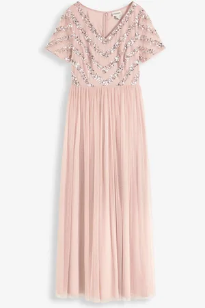 bonprix Abito lungo con paillettes