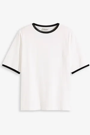 bonprix Maglia con bordo in pizzo