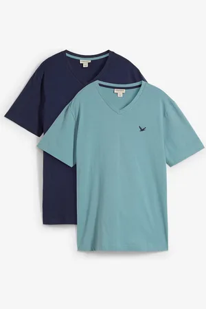 bonprix T-shirt con scollo a V in puro cotone biologico (pacco da 2)