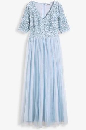 bonprix Abito lungo con paillettes