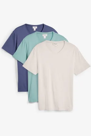 bonprix T-shirt con scollo a V (pacco da 3)