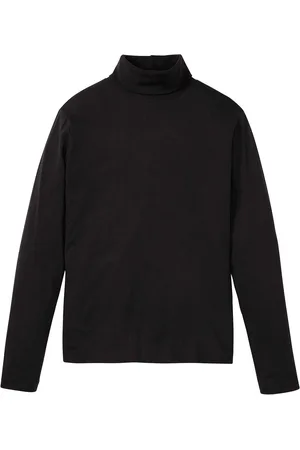 bonprix Maglia dolcevita a maniche lunghe in puro cotone
