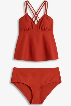 bonprix Tankini in tessuto a trama operata (set 2 pezzi)
