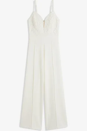 bonprix Tuta elegante con spalline e pizzo