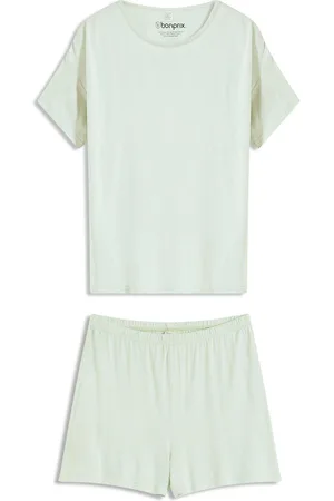 bonprix Pigiama estivo con maglia oversize in viscosa