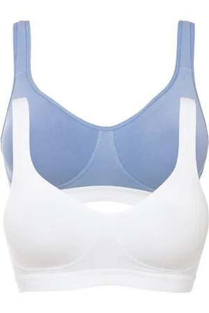 bonprix Reggiseno t-shirt senza ferretto con cotone biologico (pacco da 2)